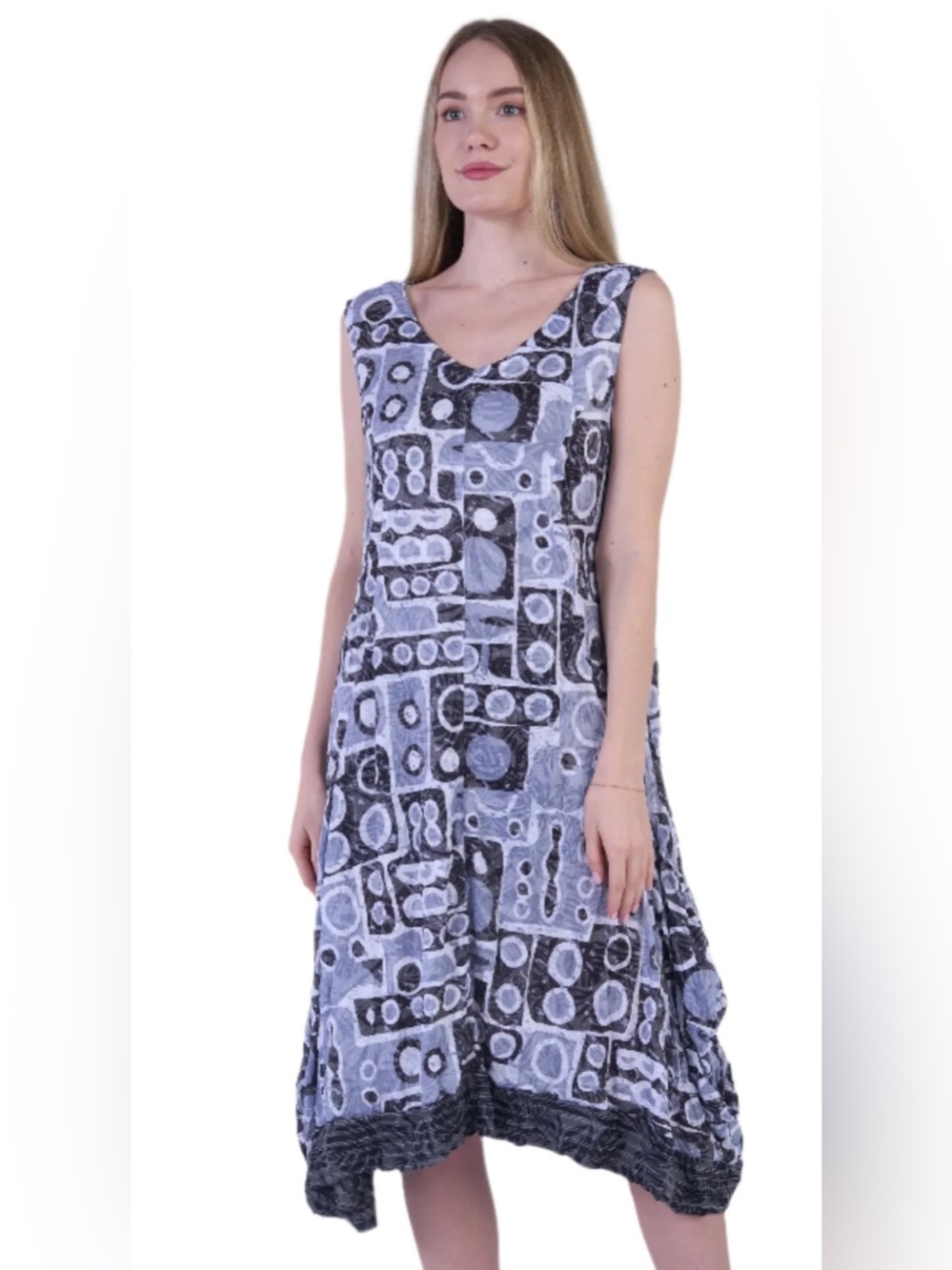 Shana Crinkle Short Tank Bubble Dress,